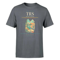 Thumbnail for Trieste Airport (TRS) T-Shirt single-side front print in Gray | trieste-airport-trs-double-side-t-shirt