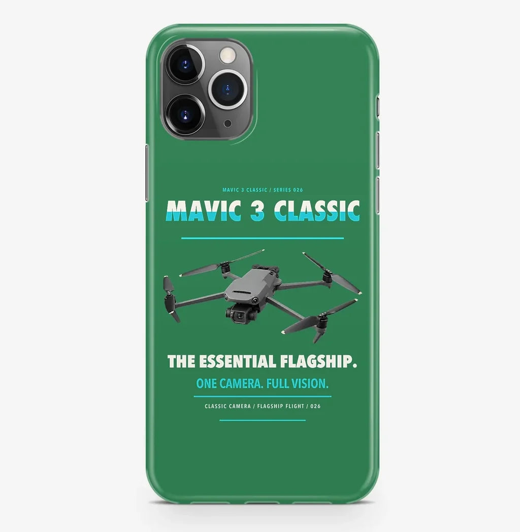 DJI Mavic 3 Classic Case ProMax design on green iphone case promax