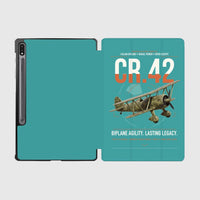 Thumbnail for Fiat CR.42 Falco design on turquoise samsung tablet tablet case