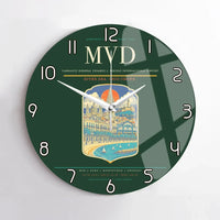 Thumbnail for Carrasco General Cesareo L. Berisso International Airport MVD Wall-Clock No-Frame - Dark Green