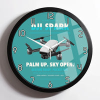 Thumbnail for DJI Spark design on turquoise framed wall clock