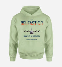 Thumbnail for Short Belfast C.1 design on light green double-side hoodie, single-side print