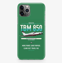 Thumbnail for Socata TBM 850 design on green magsafe iphone case, for iPhone Pro Max