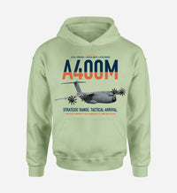 Thumbnail for Airbus A400M Atlas design on light green double-side hoodie, single-side print