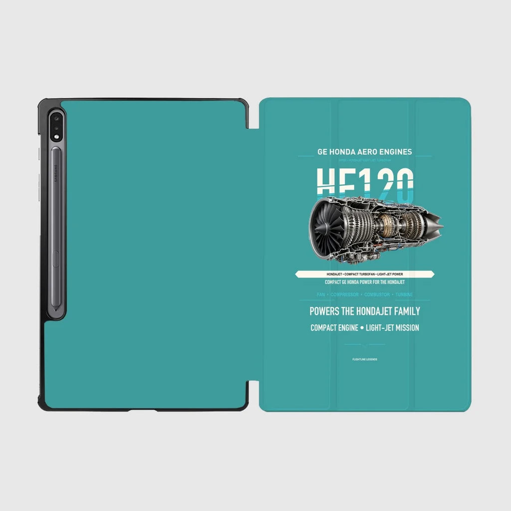 HF120 design on turquoise samsung tablet tablet case