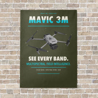 Thumbnail for DJI Mavic 3 Multispectral vertical canvas print - no frame - green army background