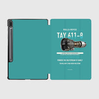 Thumbnail for TAY 611-8 design on turquoise samsung tablet tablet case