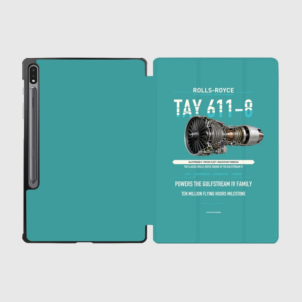 TAY 611-8 design on turquoise samsung tablet tablet case