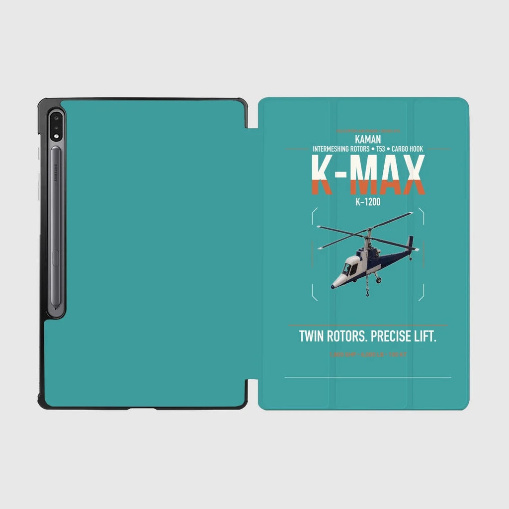 Kaman K-1200 K-MAX design on turquoise samsung tablet tablet case