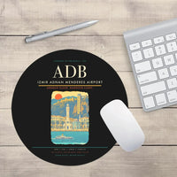 Thumbnail for Izmir Adnan Menderes Airport ADB Mouse-Pad Round - Black