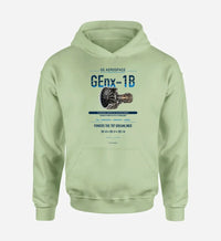 Thumbnail for GEnx-1B design on light green hoodie single side