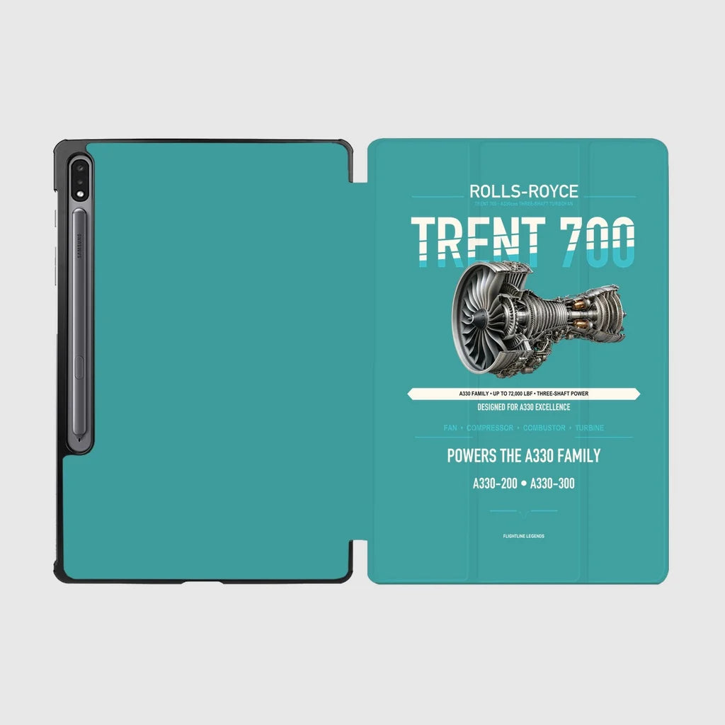TRENT 700 design on turquoise samsung tablet tablet case