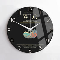 Thumbnail for Wellington International Airport WLG Wall-Clock No-Frame - Black