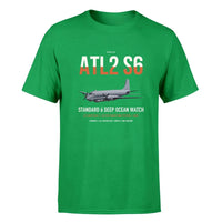 Thumbnail for Atlantique 2 Standard 6 design on green double-side t-shirt, single-side print