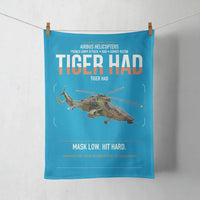 Thumbnail for Airbus Helicopters Tiger HAD design on turquoise towel