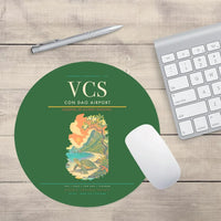 Thumbnail for Con Dao Airport (VCS) design on green round mouse pad