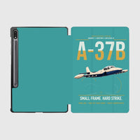 Thumbnail for A-37B Dragonfly design on turquoise samsung tablet tablet case