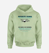 Thumbnail for Fotokite Sigma design on light green hoodie single side