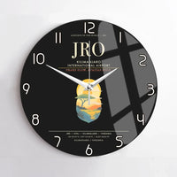 Thumbnail for Kilimanjaro International Airport JRO Wall-Clock No-Frame - Black