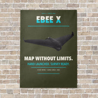 Thumbnail for AgEagle eBee X vertical canvas print - no frame - green army background