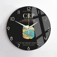 Thumbnail for Corpus Christi International Airport CRP Wall-Clock No-Frame - Black