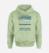 Thumbnail for Cessna Citation Latitude design on light green double-side hoodie, single-side print
