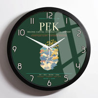 Thumbnail for Beijing Capital International Airport PEK Wall-Clock Framed - Dark Green