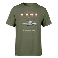 Thumbnail for HAL ALH Dhruv Mk III design on green army t-shirt, single-side print
