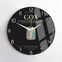 Thumbnail for Manohar International Airport Mopa GOX Wall-Clock No-Frame - Black