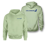Thumbnail for Icelandair Airlines logo on light green double side hoodie