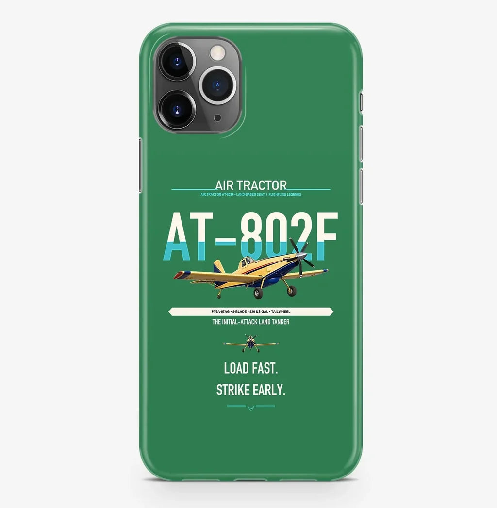 Air Tractor AT-802F design on green magsafe iphone case, for iPhone Pro Max