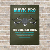 Thumbnail for DJI Mavic Pro vertical canvas print - no frame - green army background