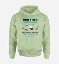 Thumbnail for DJI Mini 3 Pro design on light green hoodie single side