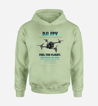 Thumbnail for DJI FPV design on light green hoodie single side