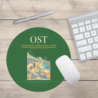 Thumbnail for Ostend-Bruges International Airport (OST) design on green round mouse pad