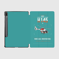 Thumbnail for Airbus H145 D3 design on turquoise samsung tablet tablet case