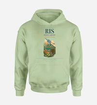 Thumbnail for Rishiri Airport (RIS) design on light green hoodie single-side print
