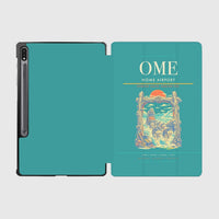 Thumbnail for Nome Airport (OME) design on turquoise samsung tablet tablet case