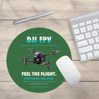 Thumbnail for DJI FPV design on green round mouse pad