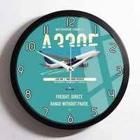 Thumbnail for Airbus A330-200F design on turquoise framed wall clock