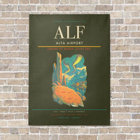 Thumbnail for Alta Airport ALF - Canvas No Frame - Green Army