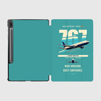 Thumbnail for Boeing 767-300ER design on turquoise samsung tablet tablet case