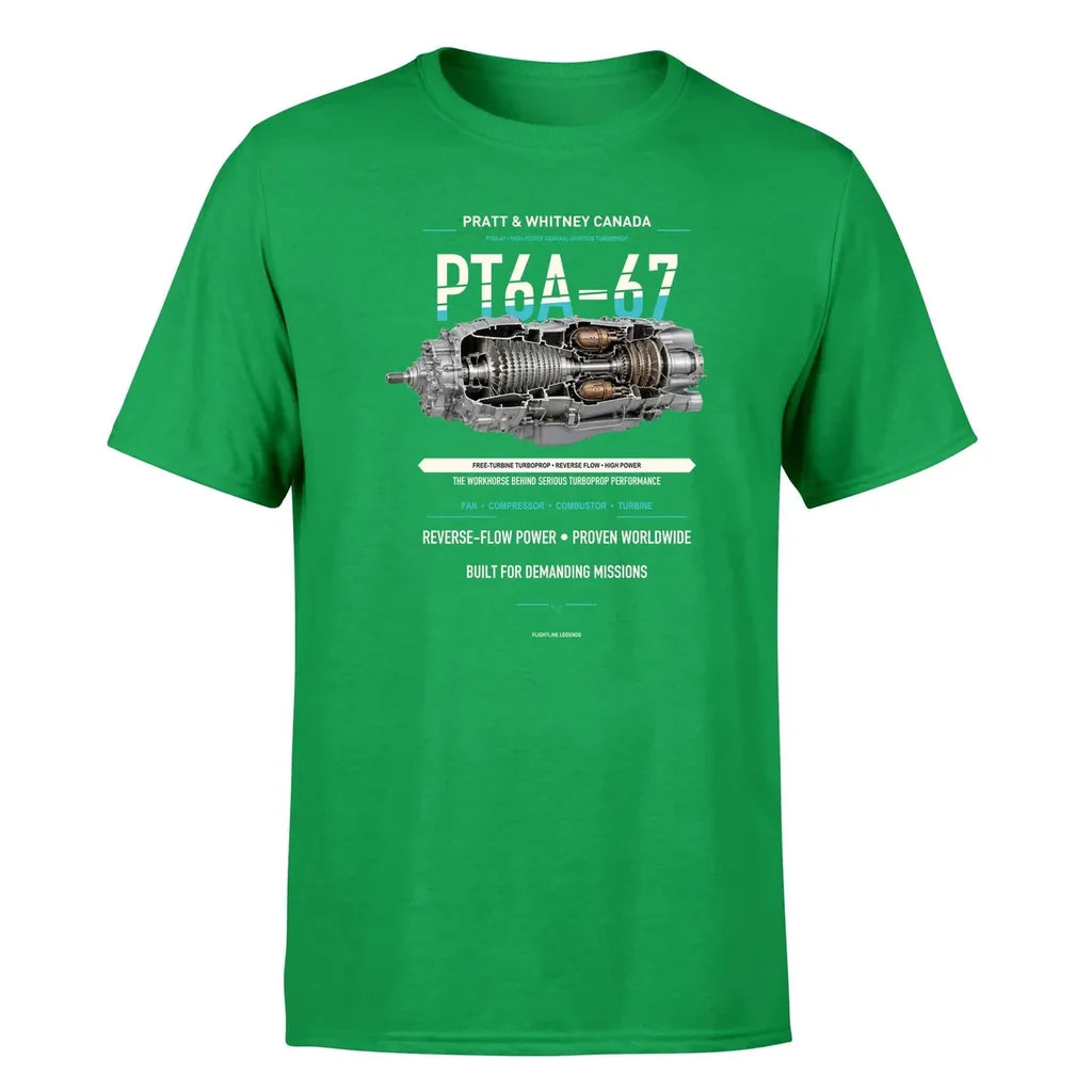PT6A-67 design on green single side
