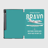 Thumbnail for Cessna Citation Bravo design on turquoise samsung tablet tablet case