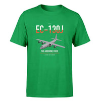 Thumbnail for EC-130J Commando Solo III design on green double-side t-shirt, single-side print