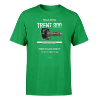 Thumbnail for TRENT 800 design on green single side