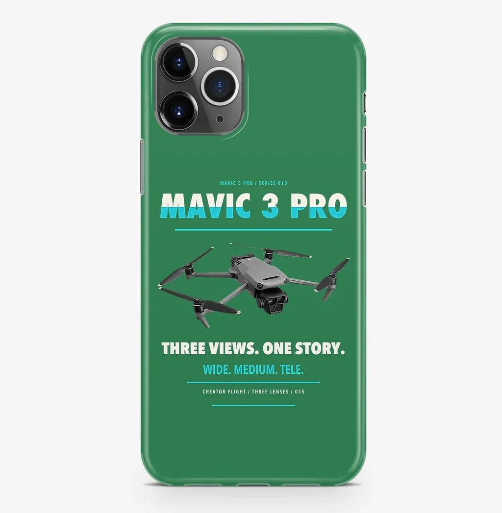 DJI Mavic 3 Pro Case ProMax design on green iphone case promax