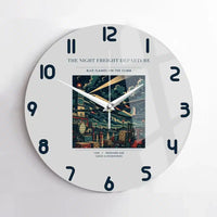 Thumbnail for VINTAGE G4248 - The Night Freight Departure - Designed Wall Clocks design on lightgray no-frame