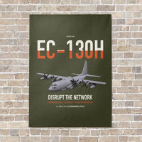Thumbnail for EC-130H Compass Call vertical canvas print - no frame - green army background