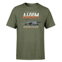 Thumbnail for Airbus A400M Atlas design on green army t-shirt, single-side print